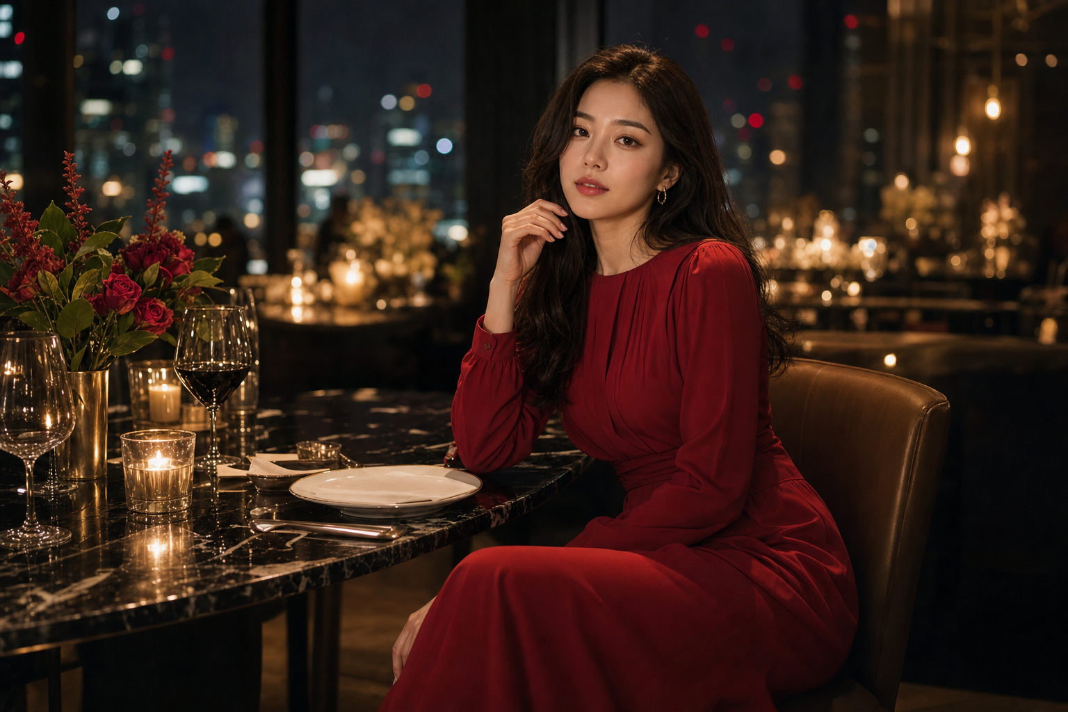 Candlelit editorial portrait inspiration