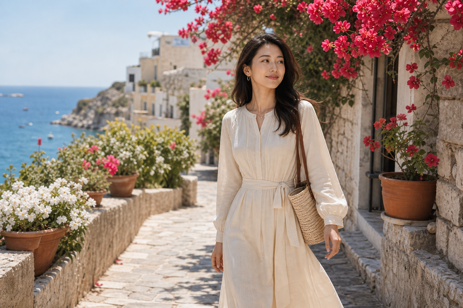 Soft linen portrait Look