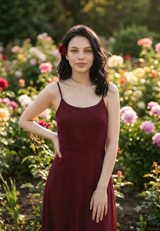 Photo-realistic Garden Portrait 🌸